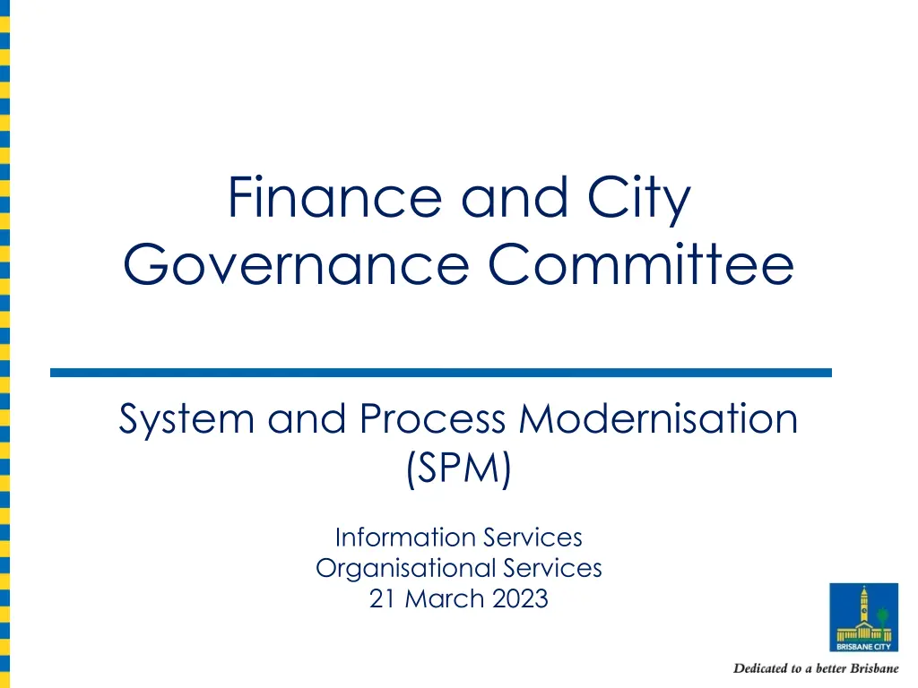 finance and city governance committee