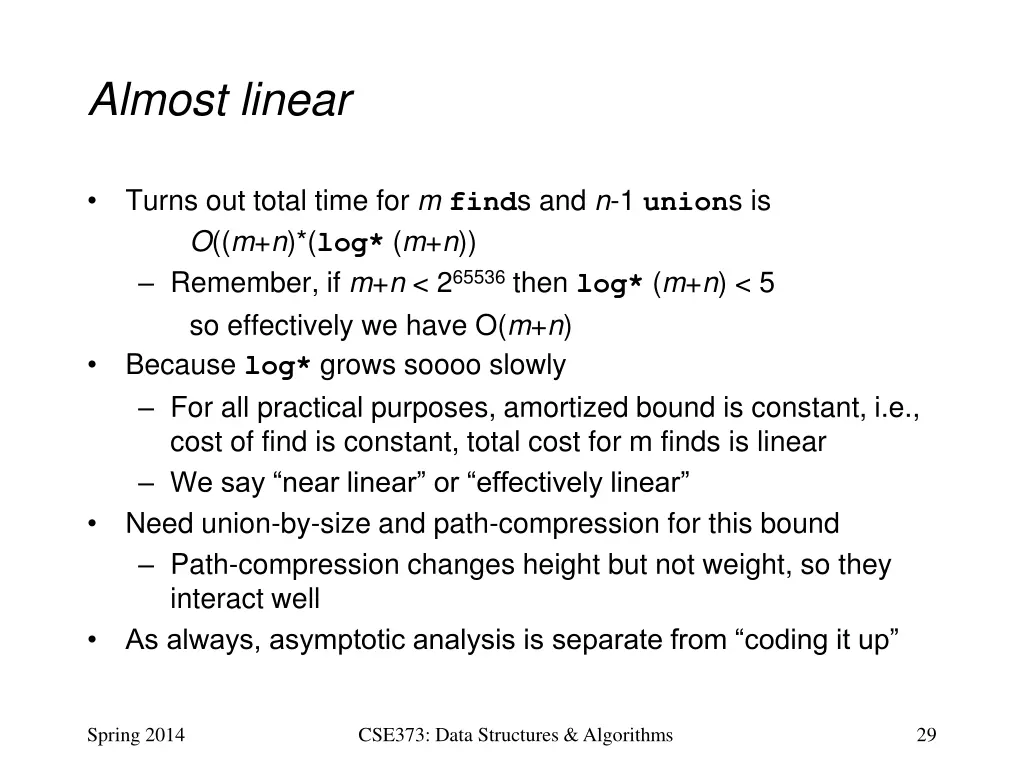 almost linear