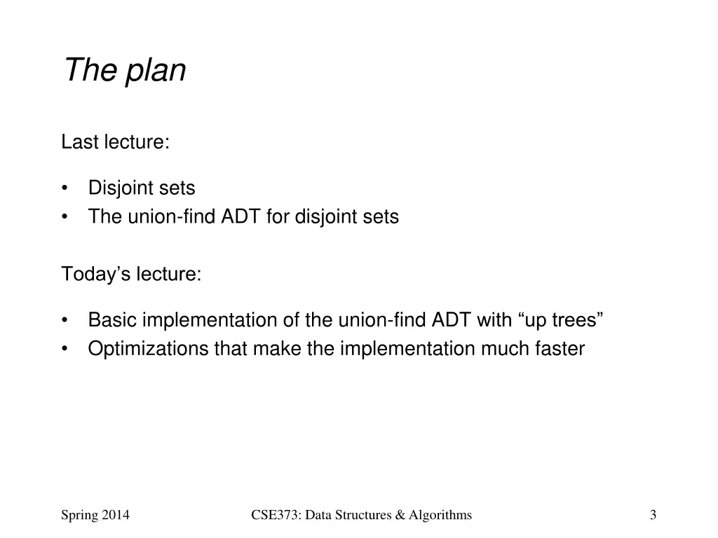the plan