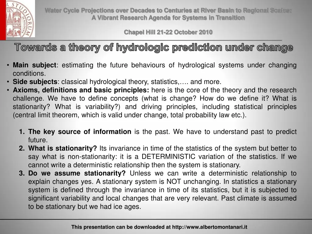 water cycle projections over decades to centuries 3