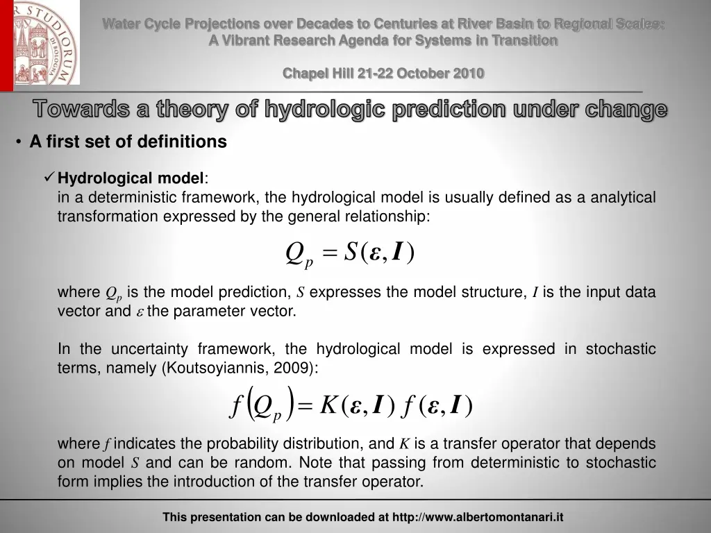 water cycle projections over decades to centuries 6