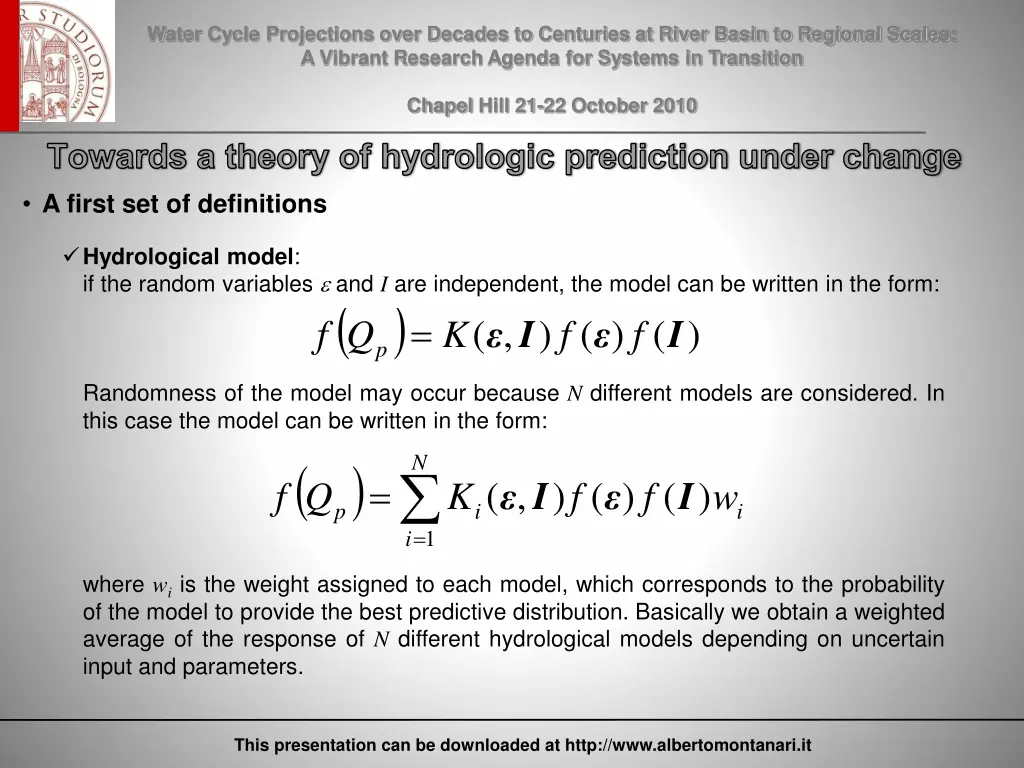 water cycle projections over decades to centuries 7