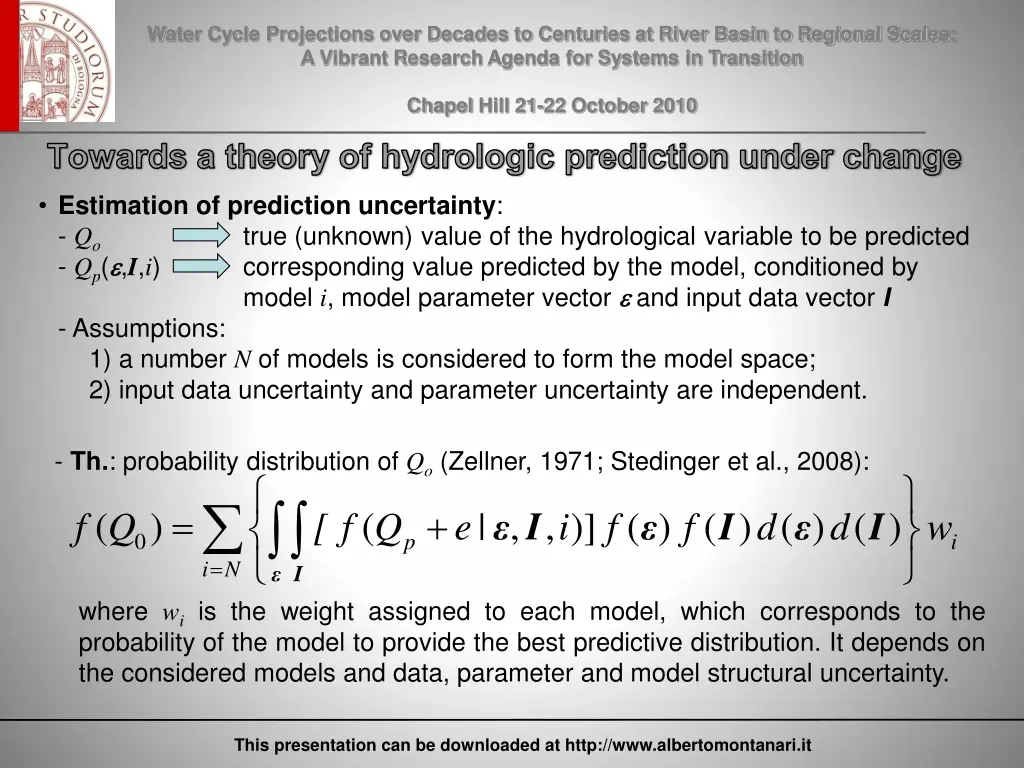 water cycle projections over decades to centuries 8