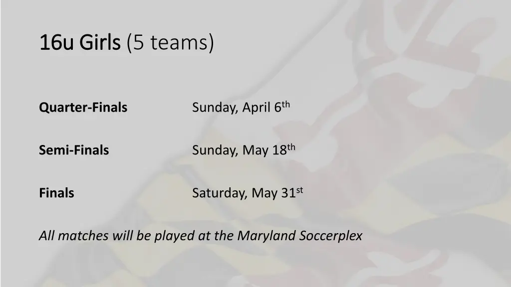 16u girls 16u girls 5 teams
