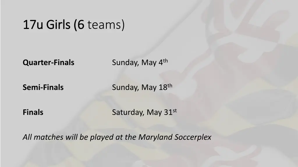 17u girls 6 17u girls 6 teams