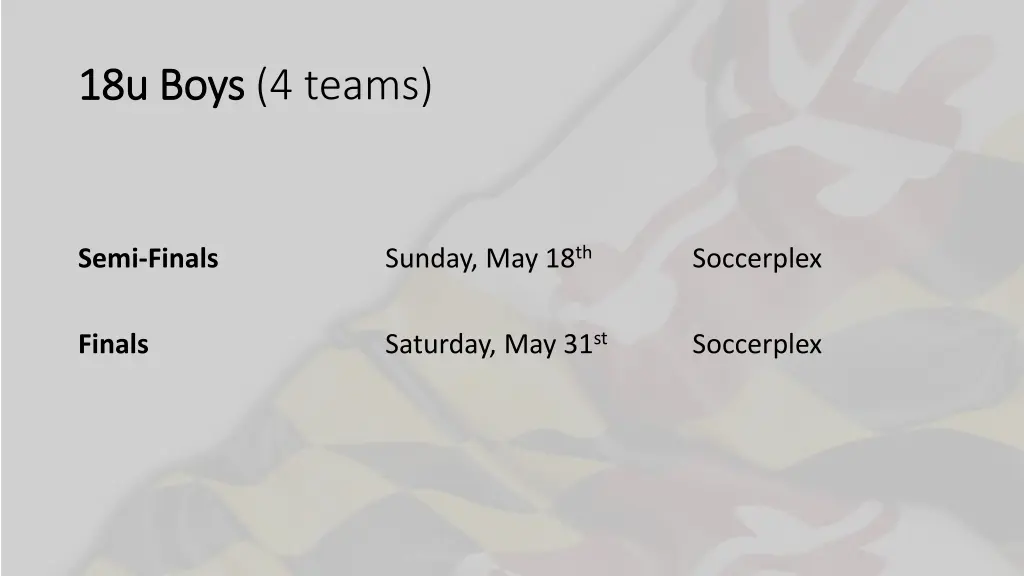 18u boys 18u boys 4 teams