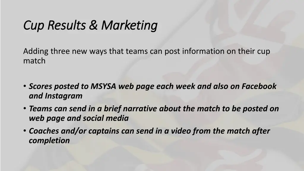 cup cup results marketing results marketing