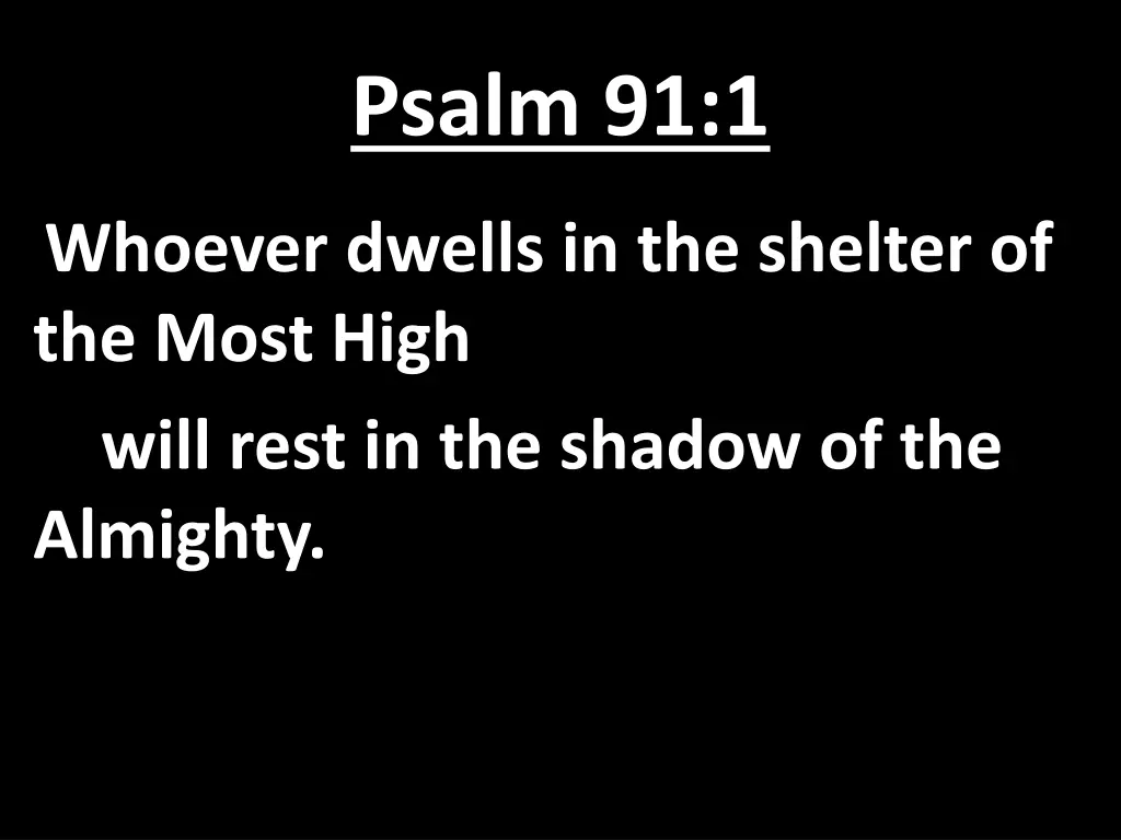 psalm 91 1