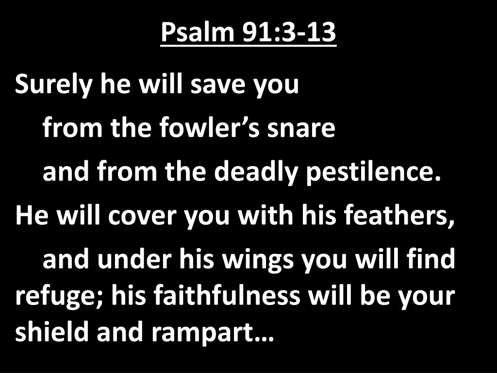 psalm 91 3 13