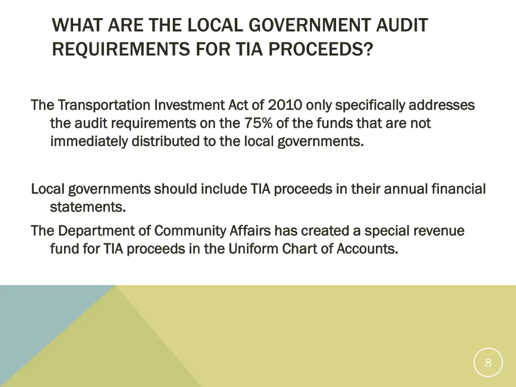 what are the local government audit requirements