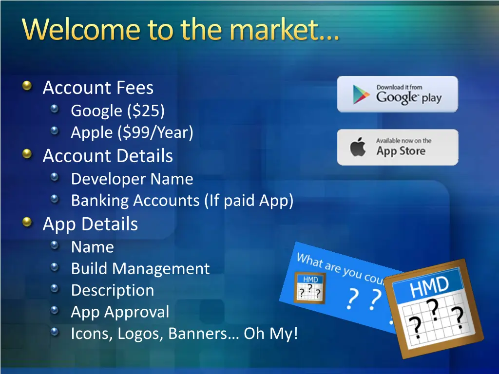 welcome to the market