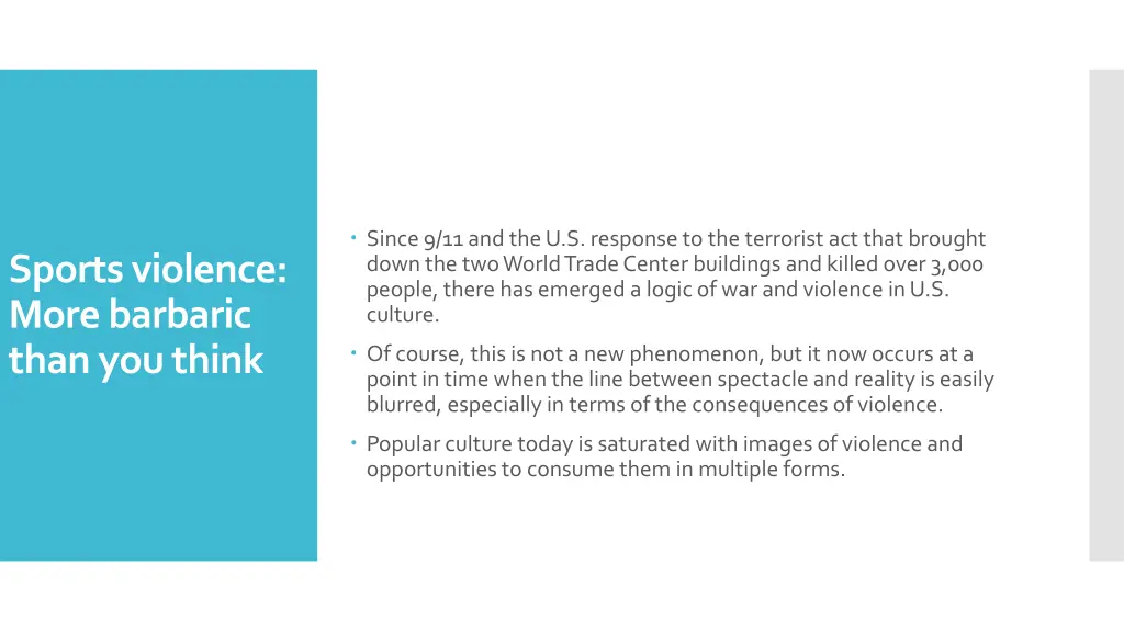 since 9 11 and the u s response to the terrorist