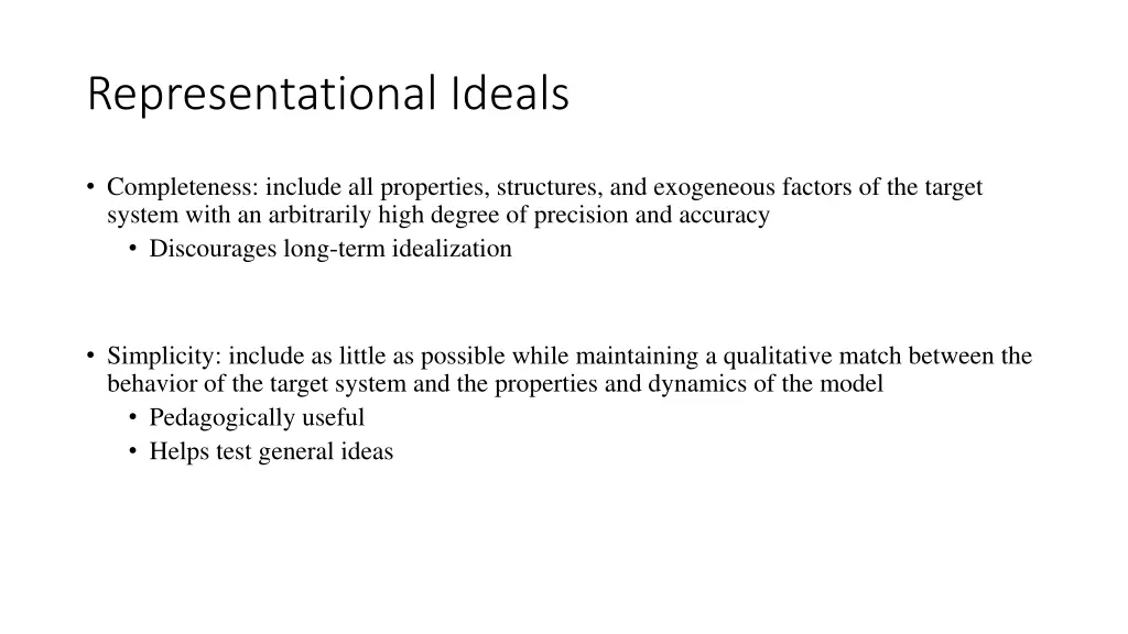 representational ideals 1