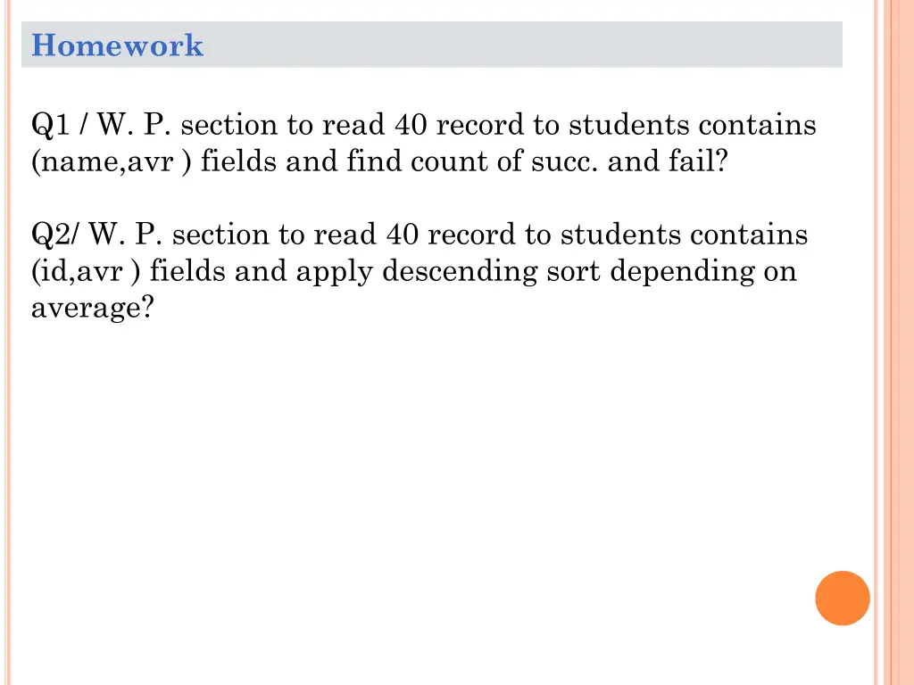 homework