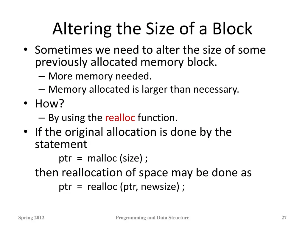 altering the size of a block sometimes we need