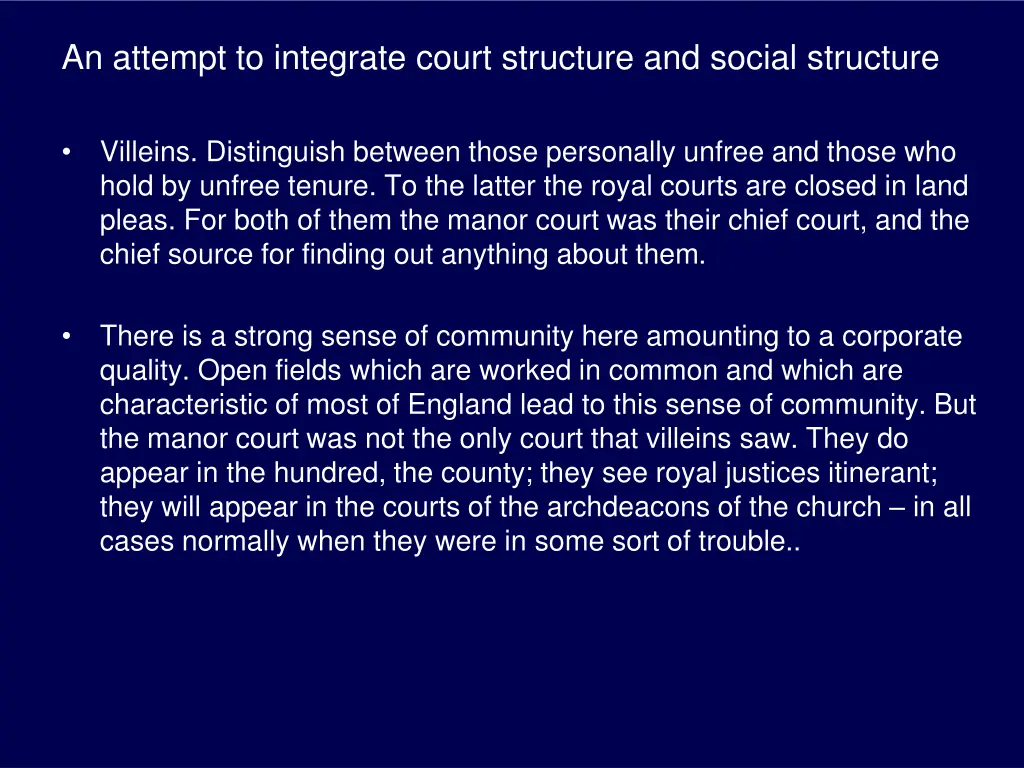 an attempt to integrate court structure