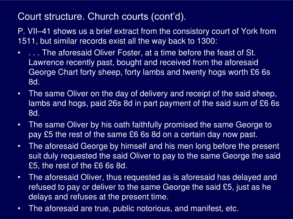 court structure church courts cont d