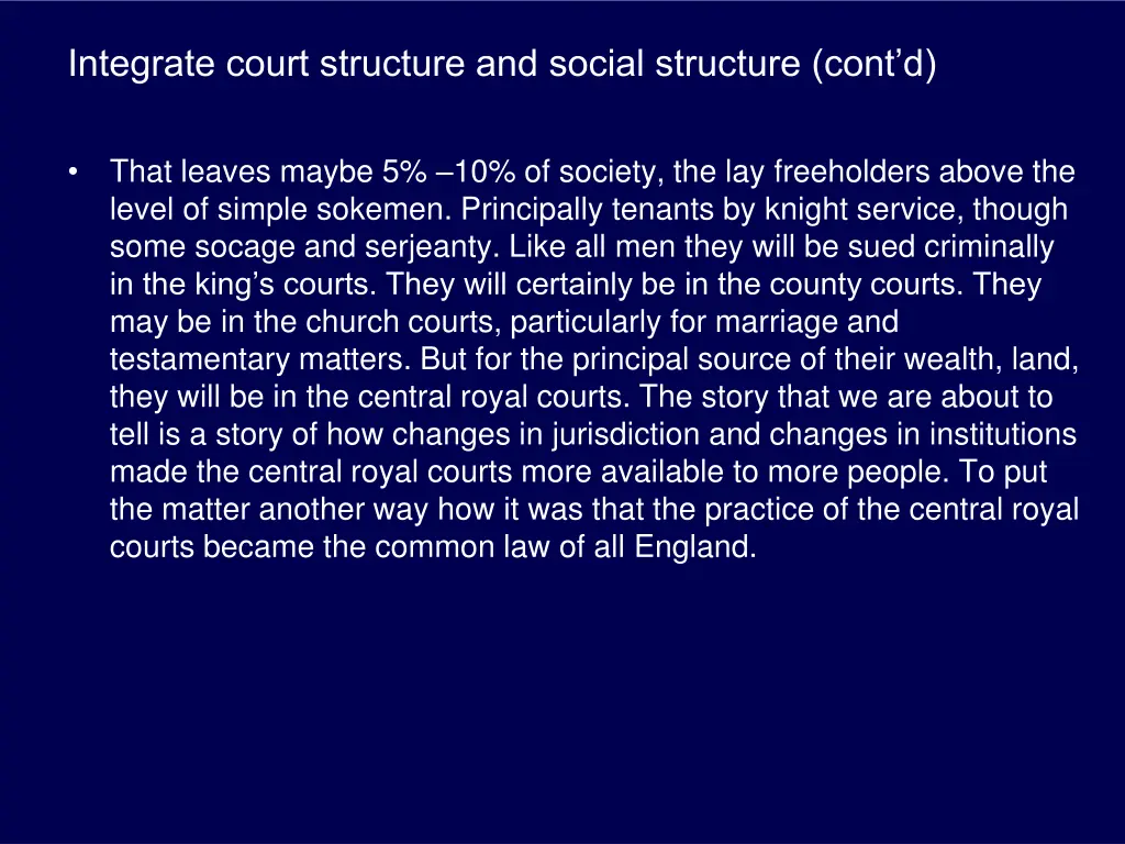 integrate court structure and social structure 3