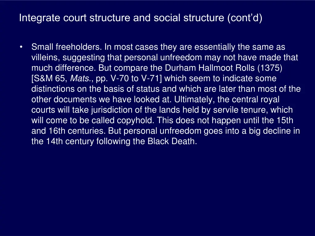 integrate court structure and social structure