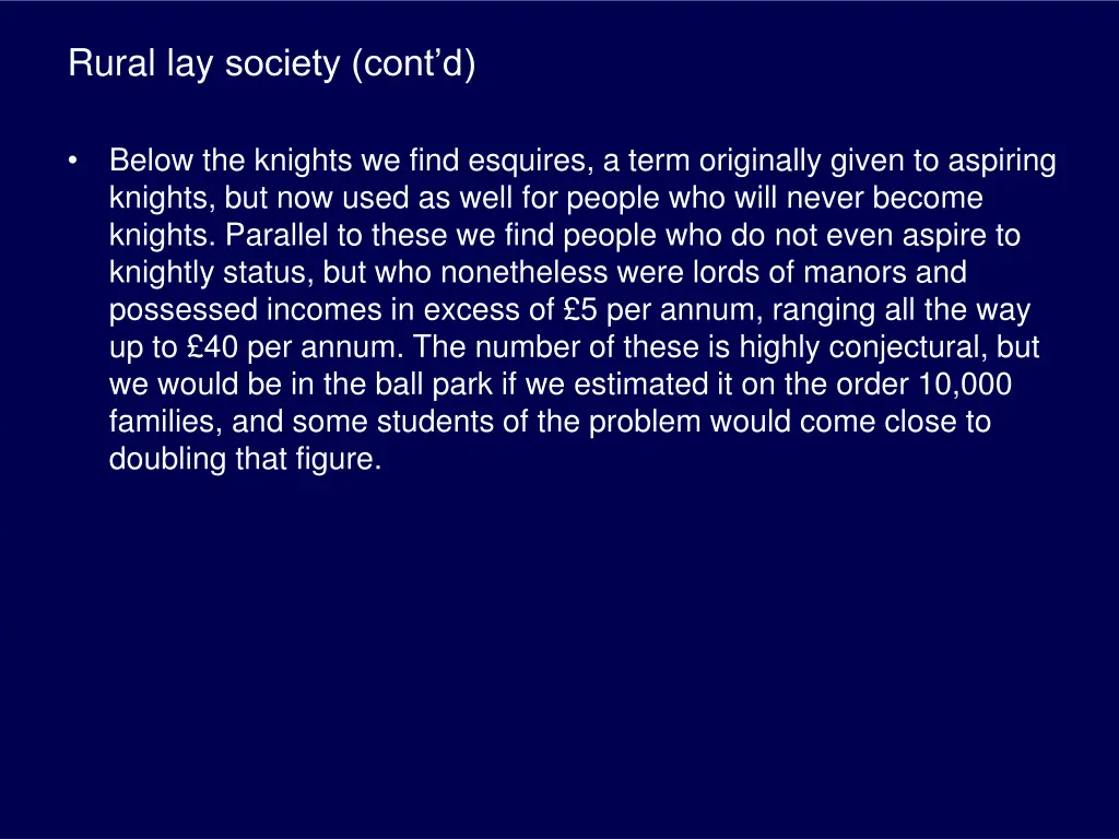 rural lay society cont d