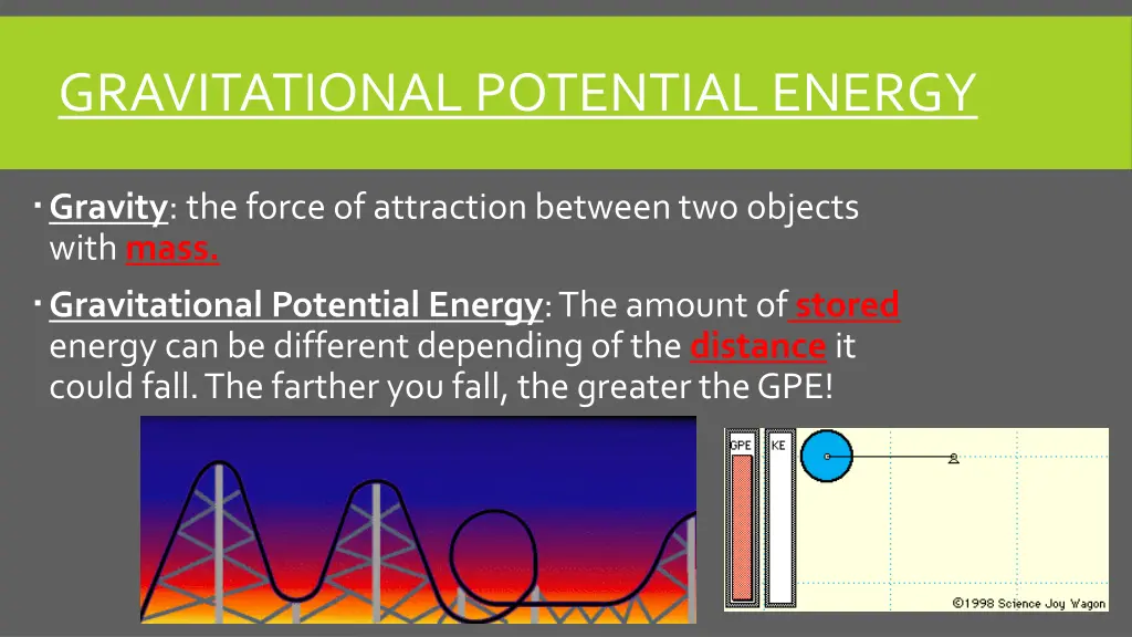 gravitational potential energy