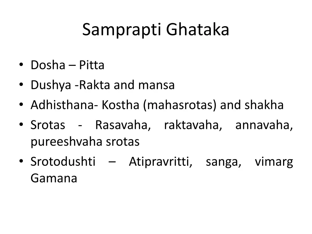 samprapti ghataka 1