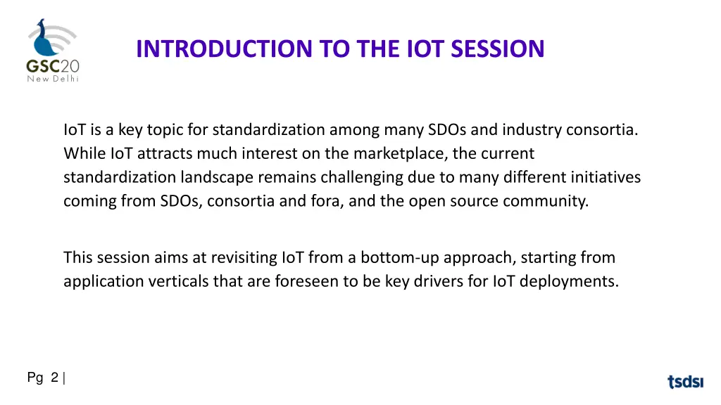 introduction to the iot session