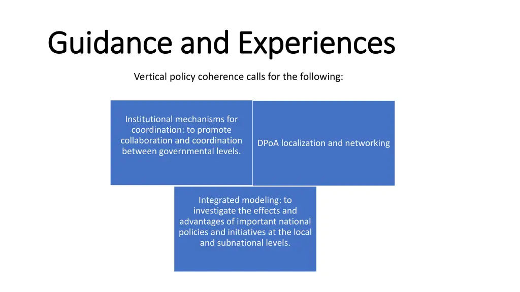 guidance and experiences guidance and experiences 1