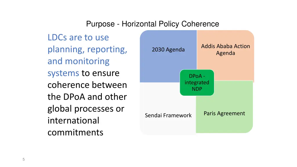 purpose horizontal policy coherence ldcs