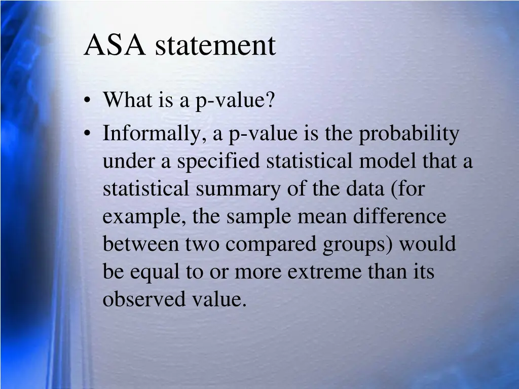 asa statement