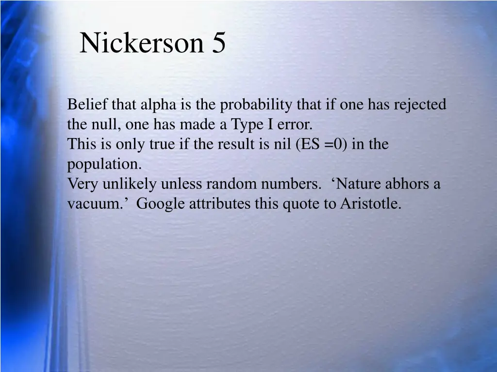 nickerson 5