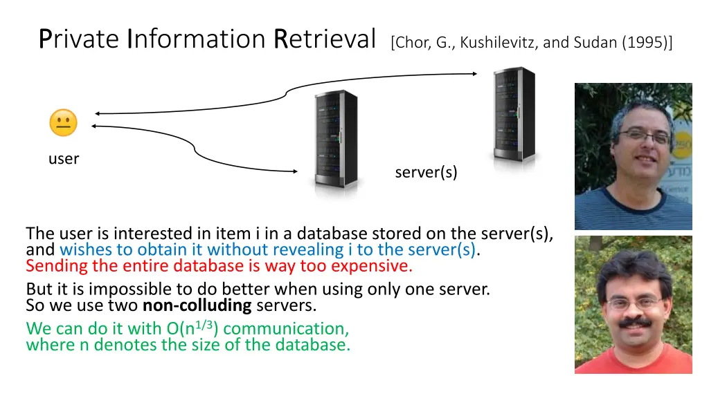 p private i information r retrieval chor