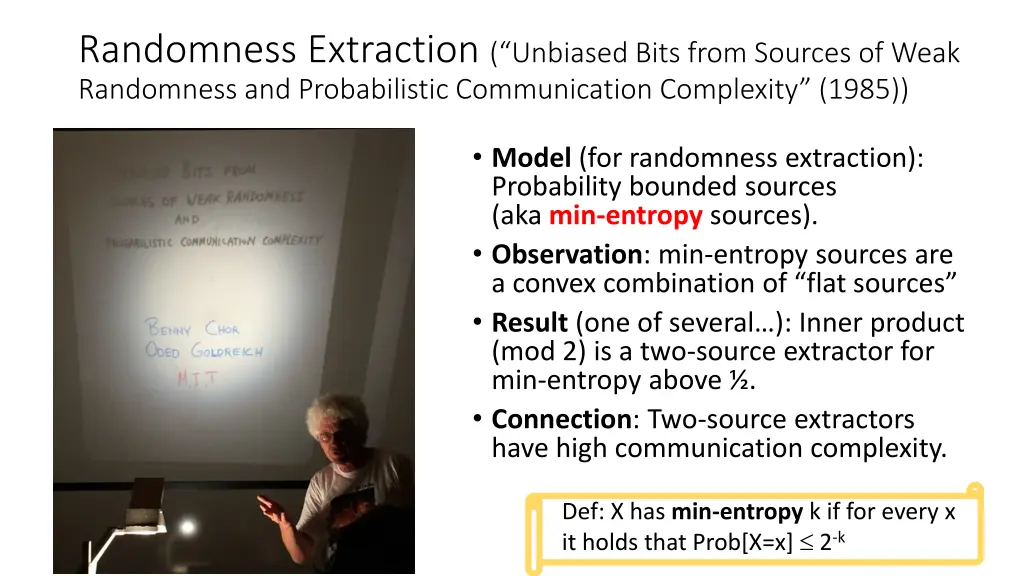 randomness extraction unbiased bits from sources