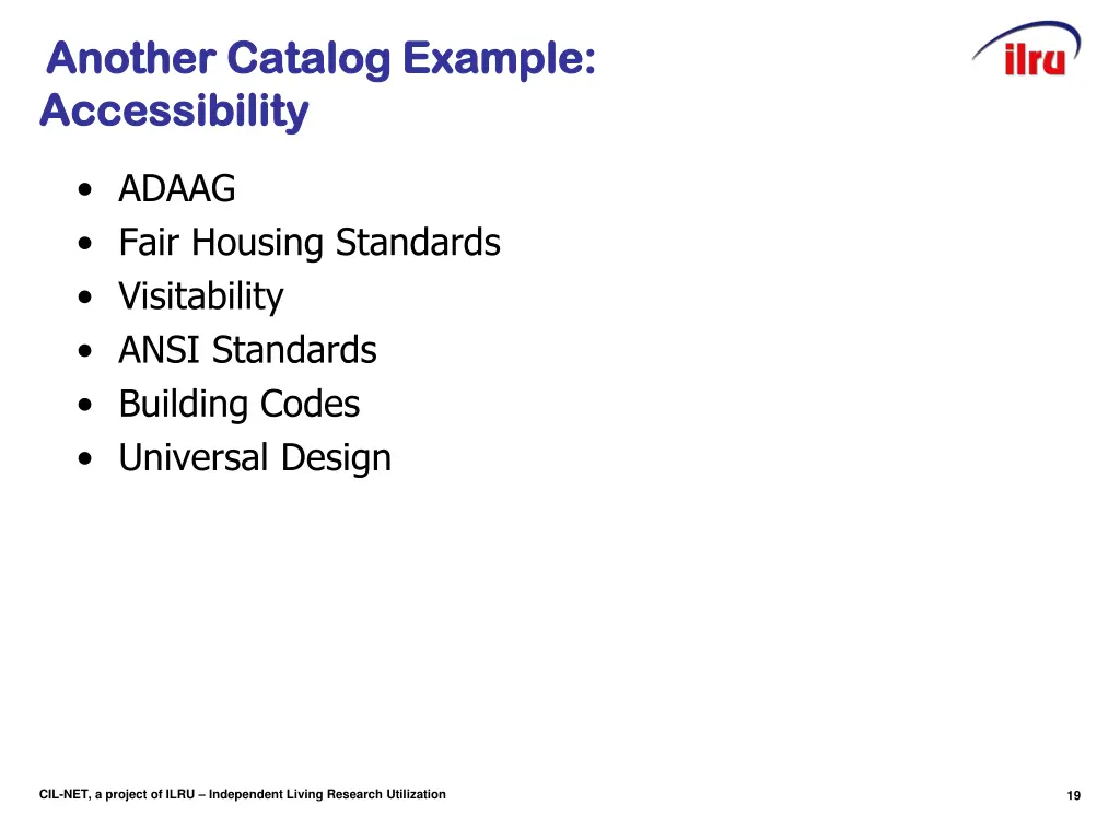 slide 19 another catalog example another catalog