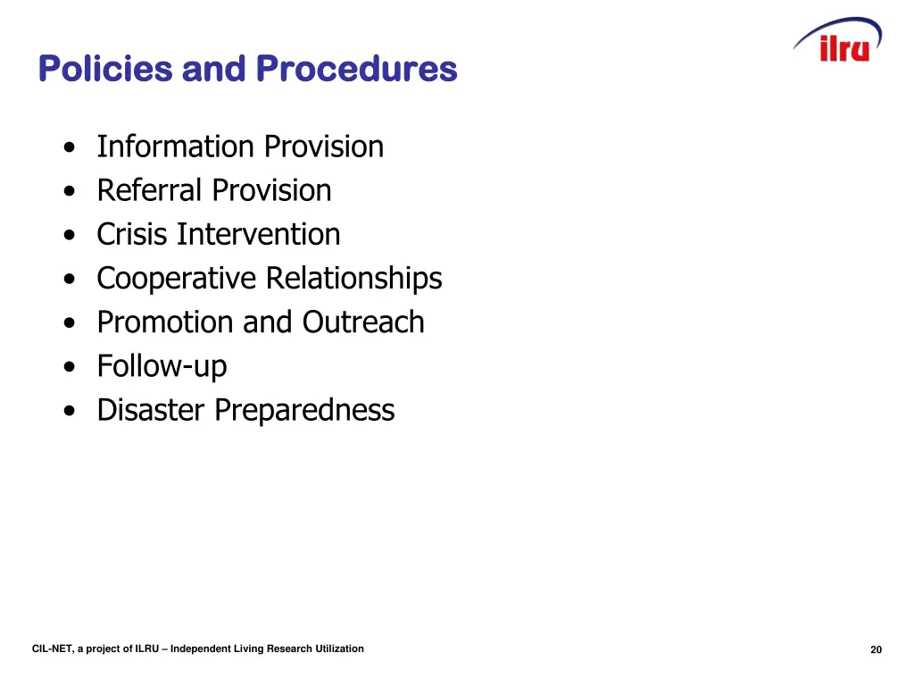 slide 20 policies and procedures policies