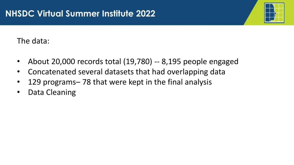the data