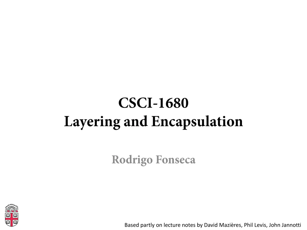 based partly on lecture notes by david mazi