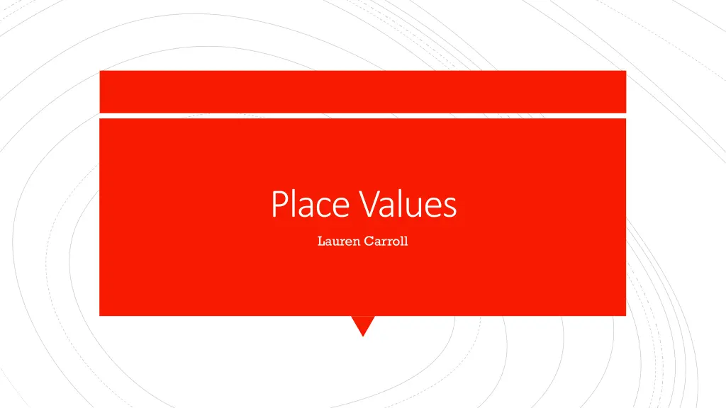 place values lauren carroll