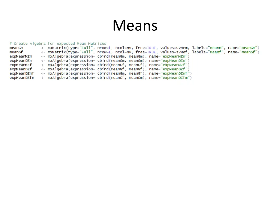 means