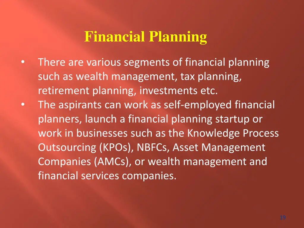 financial planning 1