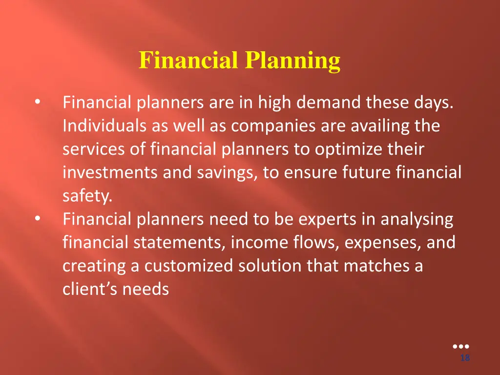 financial planning