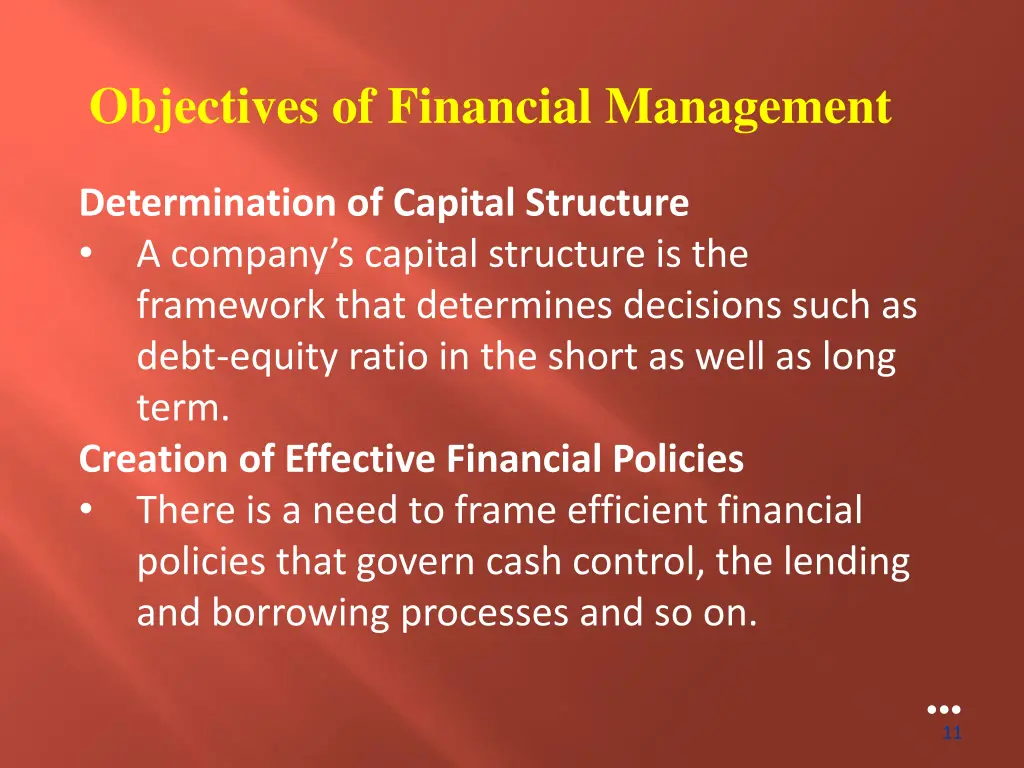 objectives of financial management 1