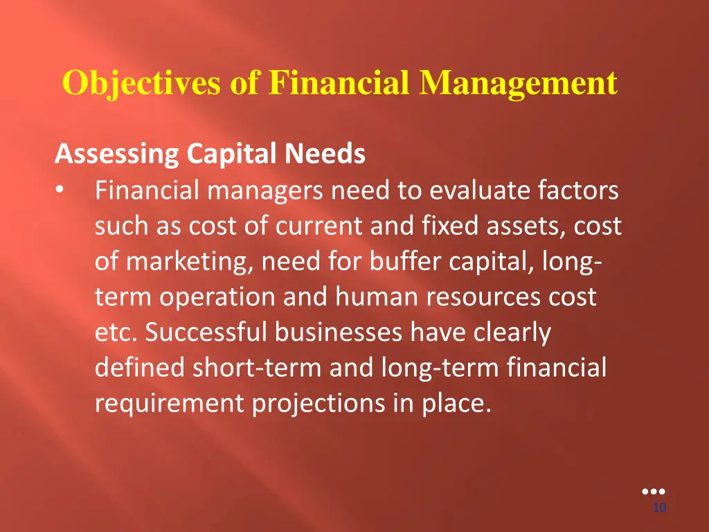 objectives of financial management