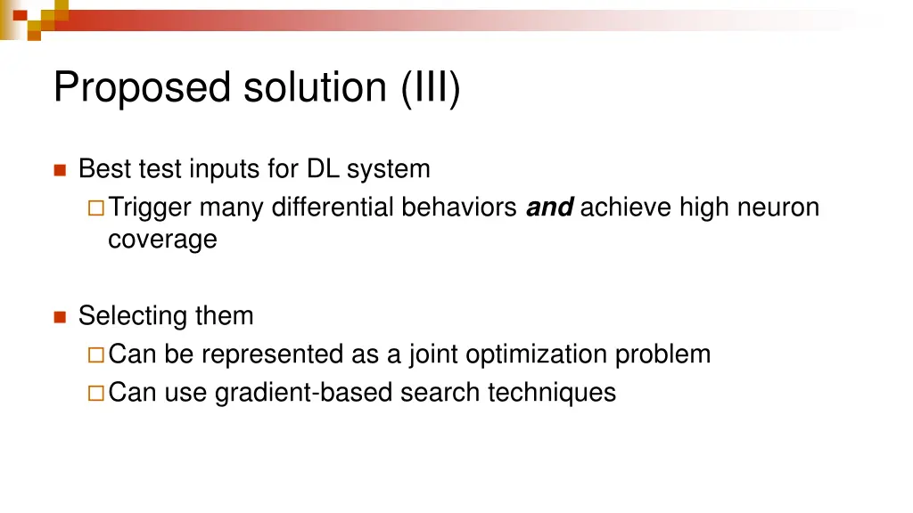 proposed solution iii