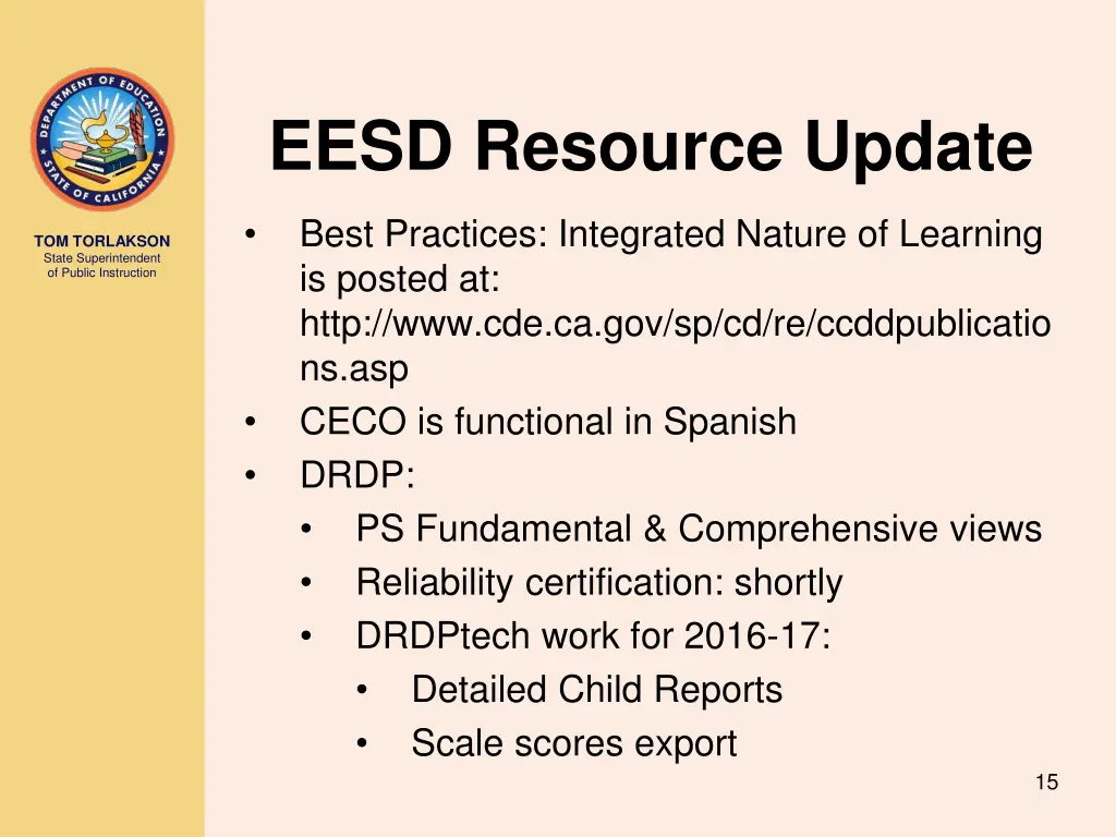 eesd resource update