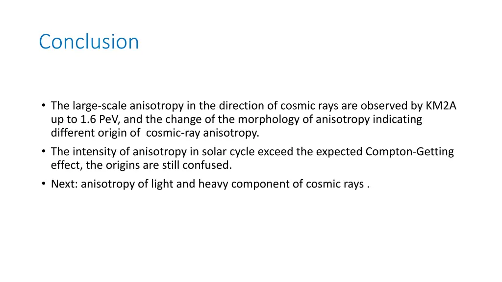 conclusion
