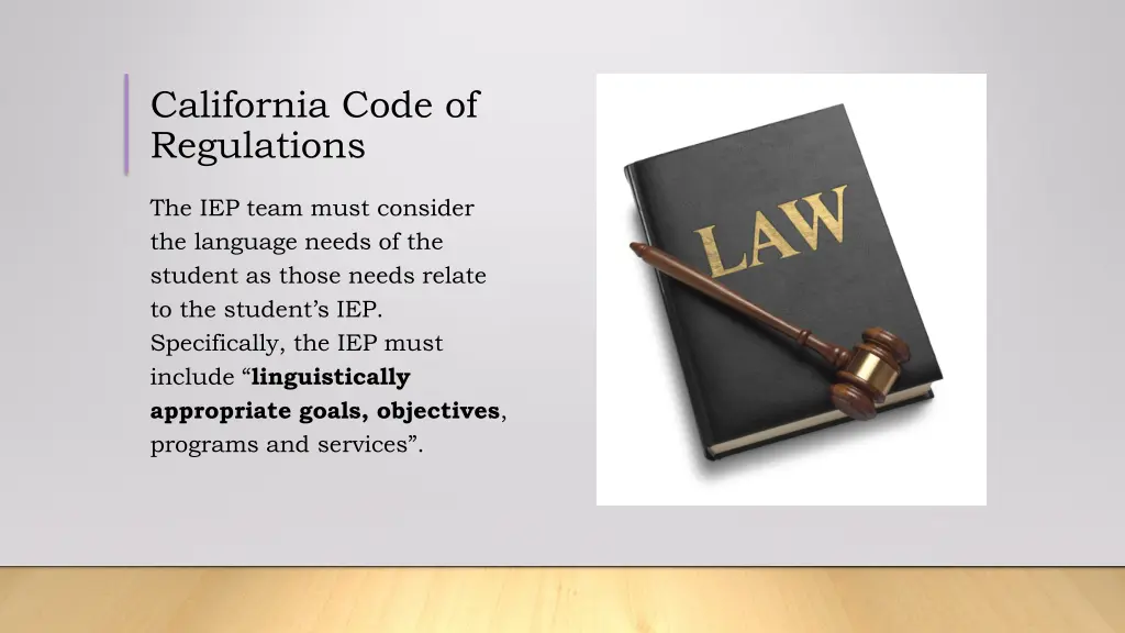 california code of regulations