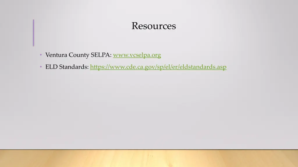 resources