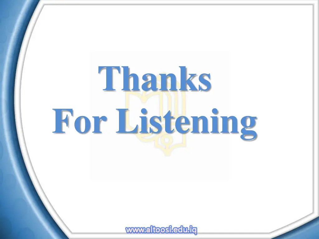 thanks for listening for listening