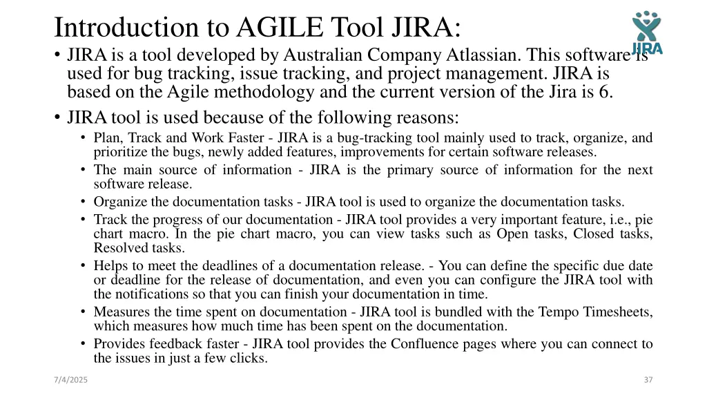 introduction to agile tool jira jirais a tool